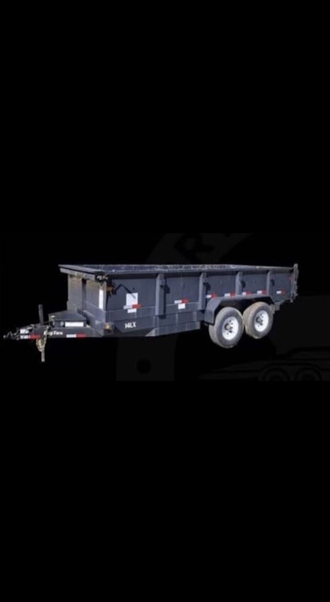 6x10 dovetail trump trailers rental 2ft, 4ft sides